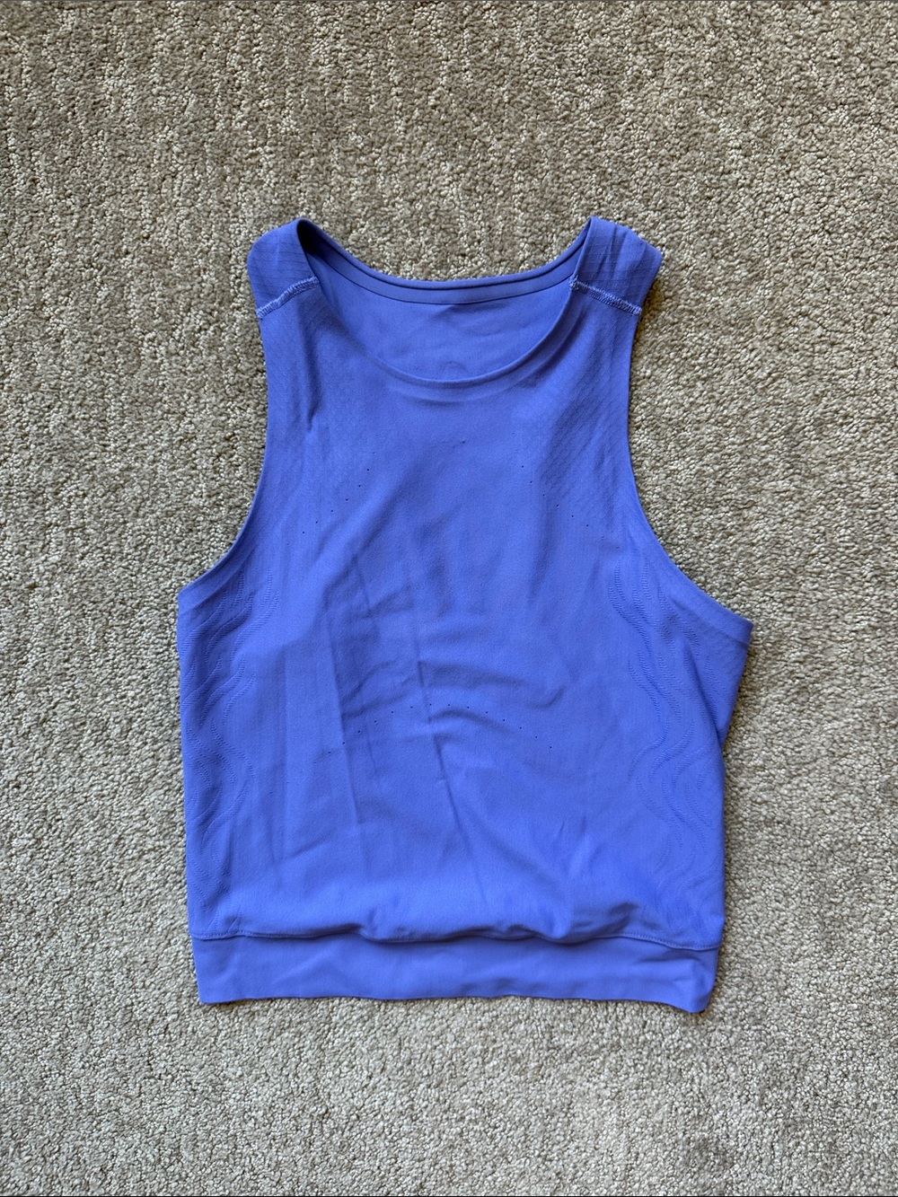 lululemon athletica Perforated Racerback Crop Tank - Purple Blue